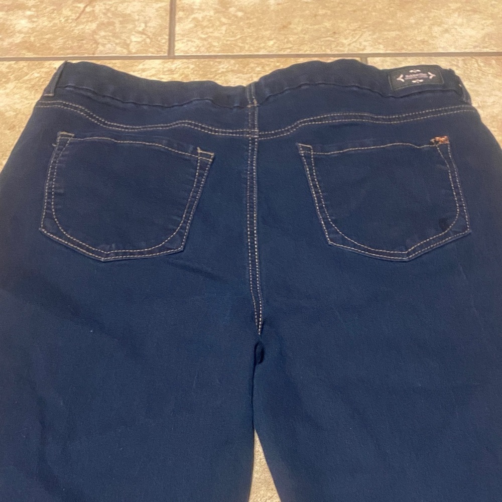 Nanette Lepore Size 12 Dark Blue High Rise Ankle Jeans Denim Chic Career - Picture 10 of 12